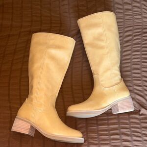 Tan Heeled Boots